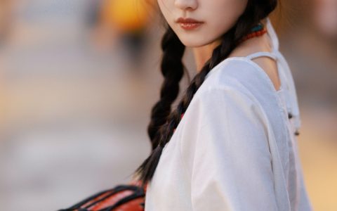 民族少女 民族风 美少女 街拍 写真 清纯 姑娘 甜美&YiTuYu艺图语