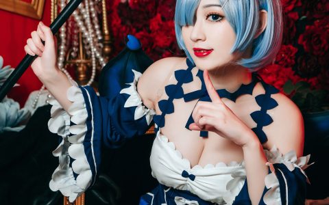 蕾姆小恶魔 二次元 Cosplay 美少女 福利 制服 写真&YiTuYu艺图语