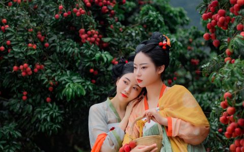 夏雨初晴 汉服 少女 古装 小仙女 花 小姐姐&YiTuYu艺图语