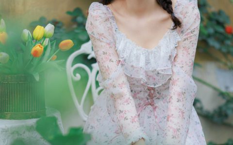 花田少女 清纯 少女 小清新 花 写真 姑娘 双马尾 漂亮&YiTuYu艺图语