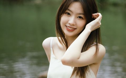 夏天的风 小清新 女神 美女 绿色 夏天 清纯 优美 养眼&YiTuYu艺图语