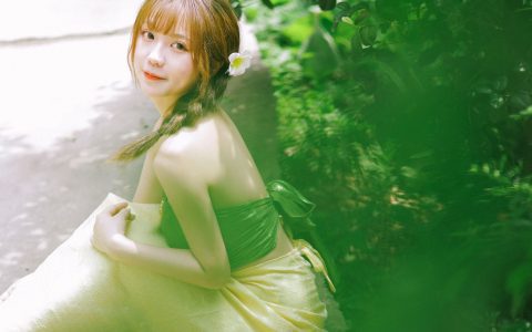 傣里傣气 小清新 少女 写真 小仙女 民族风 绿色&YiTuYu艺图语
