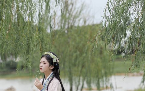 柳 古装 汉服 姑娘 小清新 漂亮 养眼 优美&YiTuYu艺图语