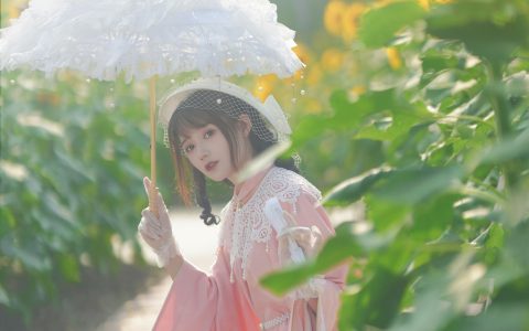 向日葵的回忆 向日葵 洛丽塔 复古 二次元 小姐姐&YiTuYu艺图语