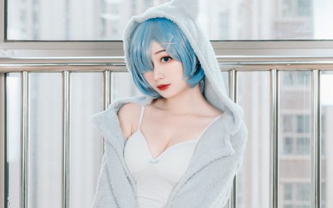 蕾姆睡衣 Cosplay 二次元 可爱 妹子 写真&YiTuYu艺图语